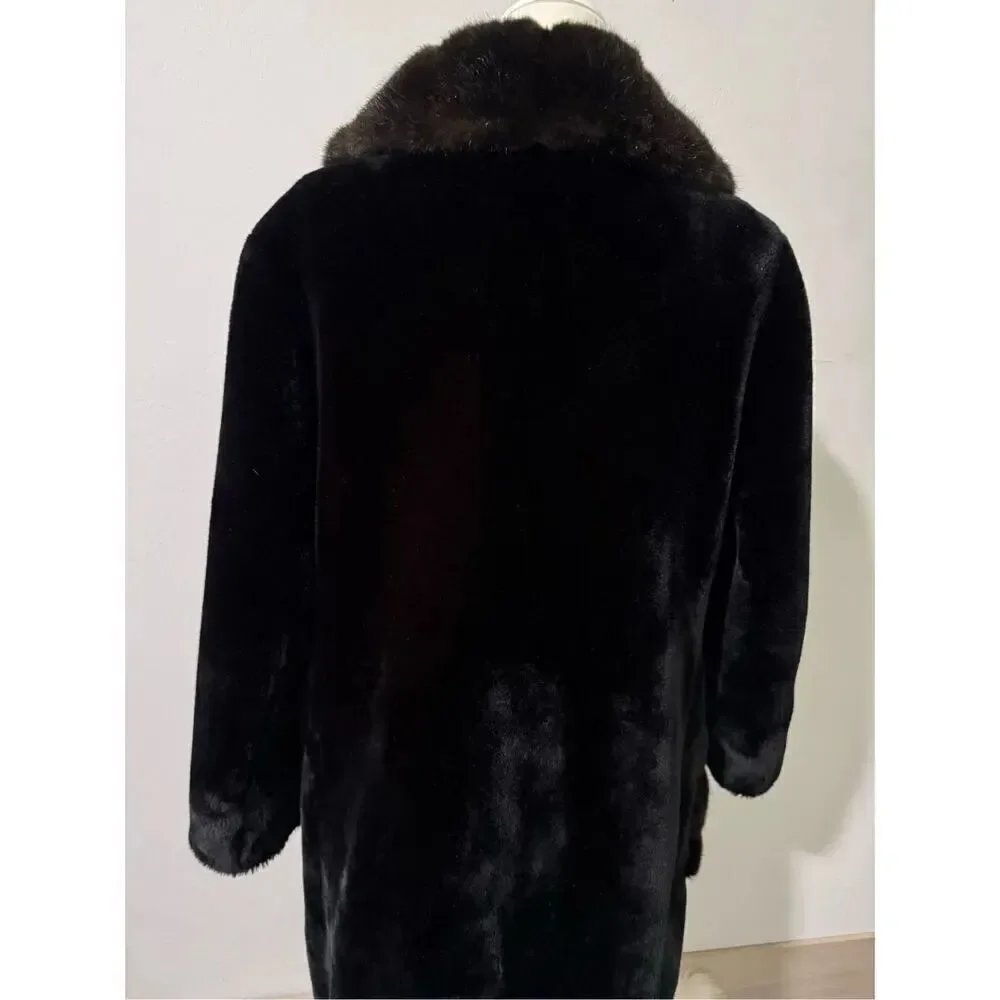 Borgona Vintage faux fur teddy coat